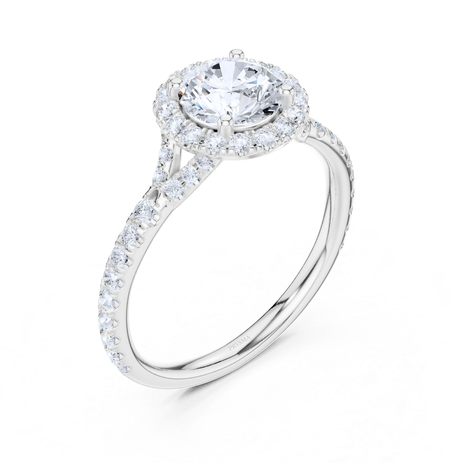 Cathedral Pave Diamond Ring