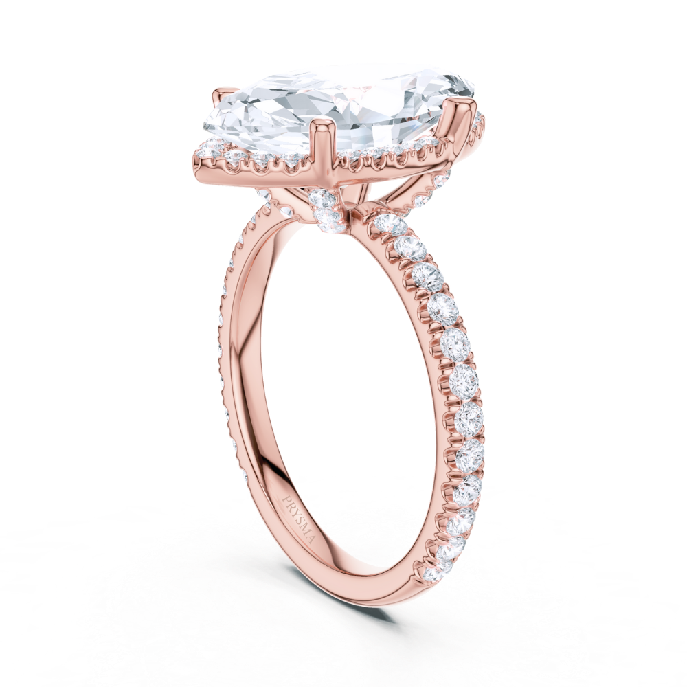 Celeste Marquise Halo Ring