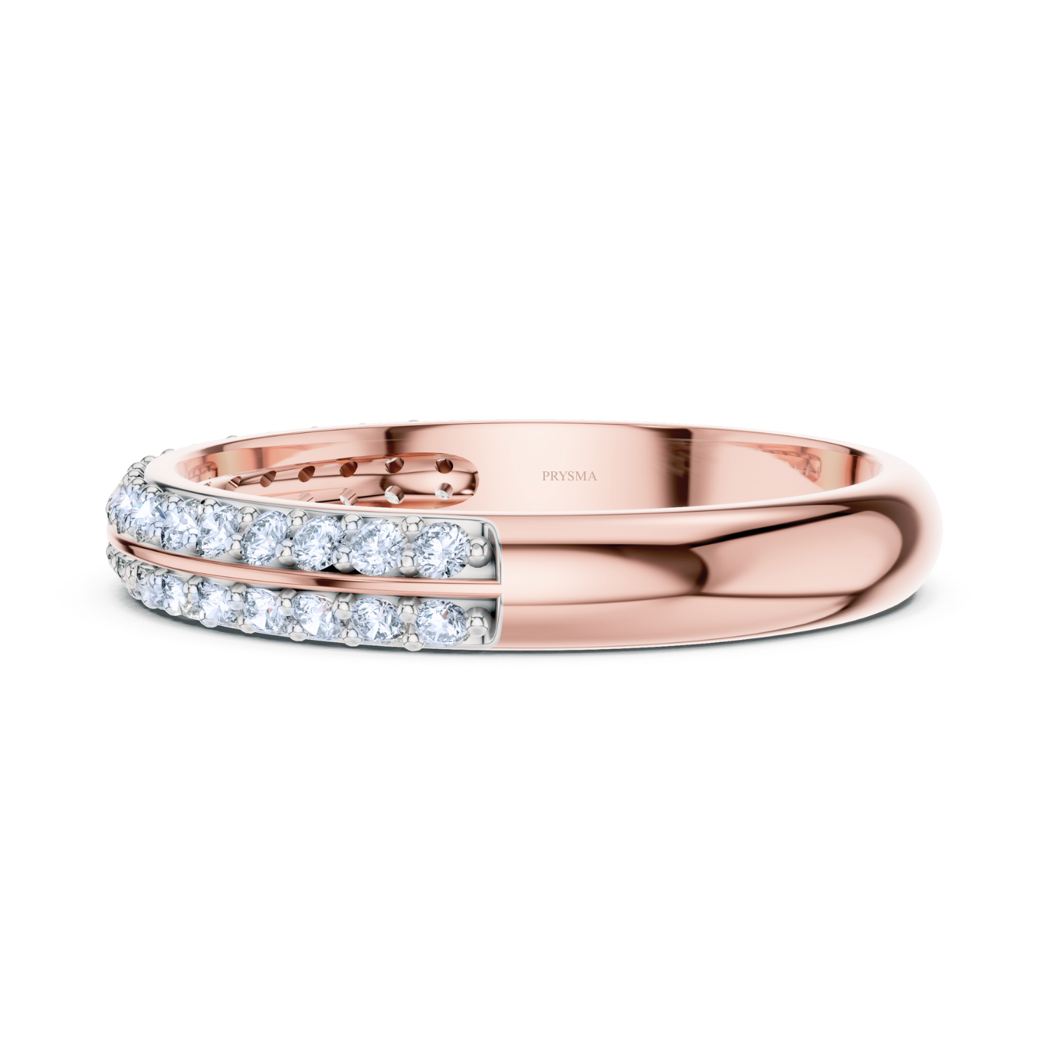 Double Row Diamond Pave Band