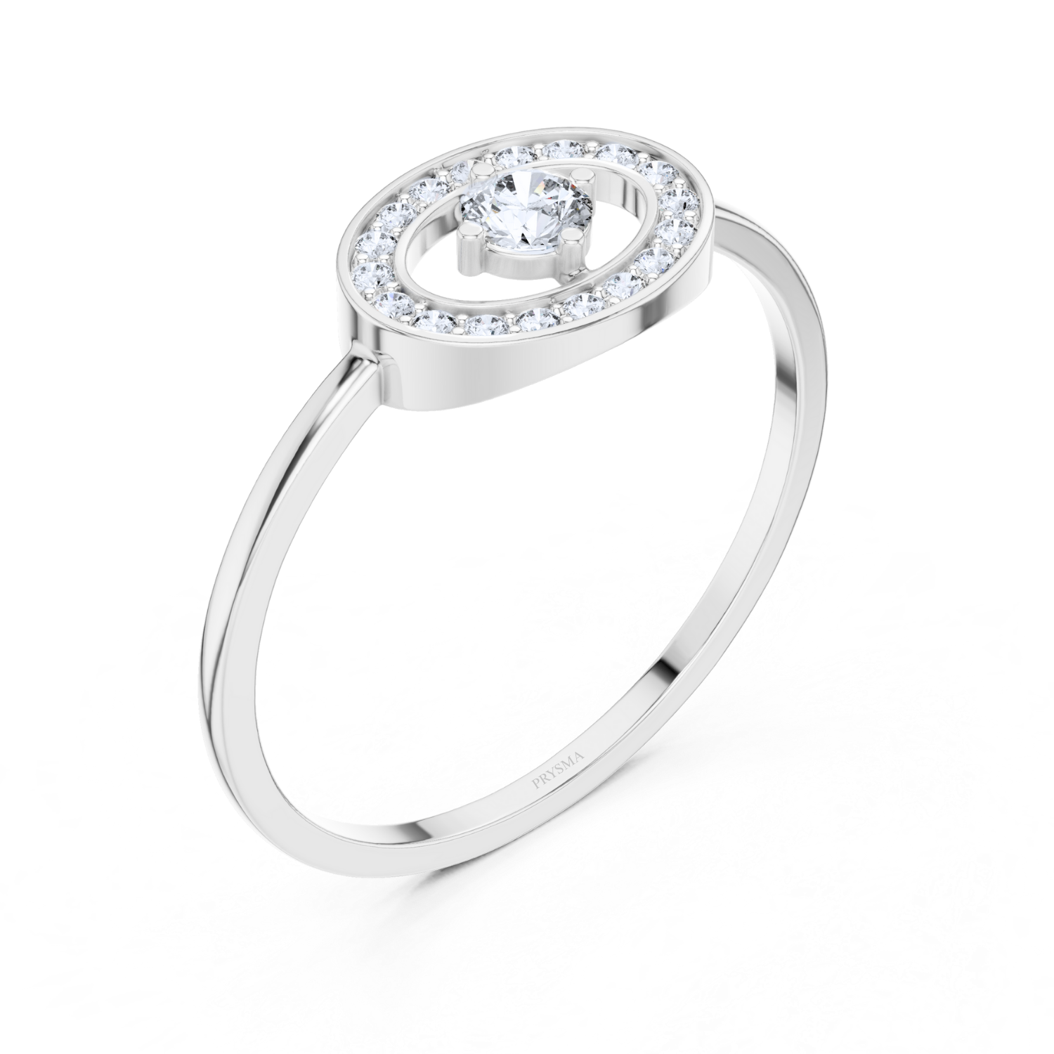 Halo Solitaire Diamond Ring