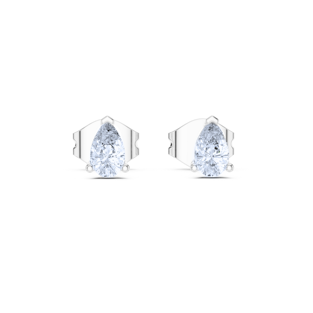Sleek Teardrop-Inspired Stud Earrings