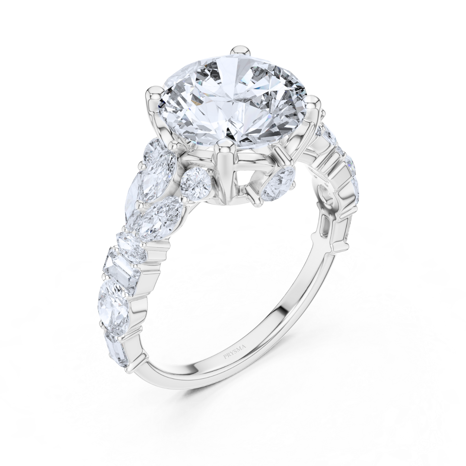 Grandeur Oval-Cut Multi-Stone Diamond Ring
