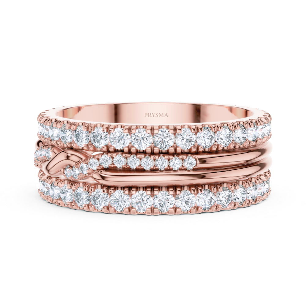 Twist Harmony Diamond Ring