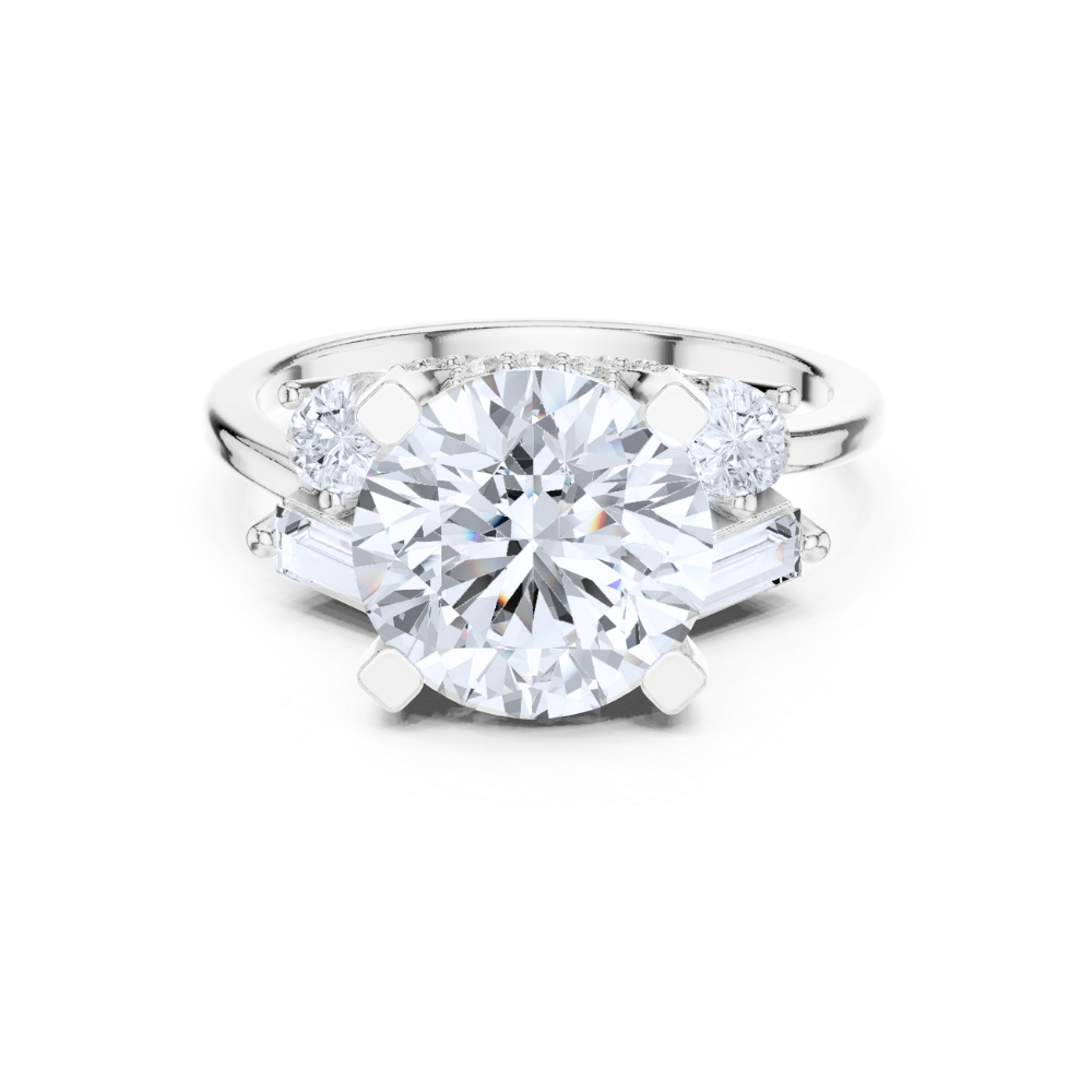 Radiance Grandeur Three-Stone Ring