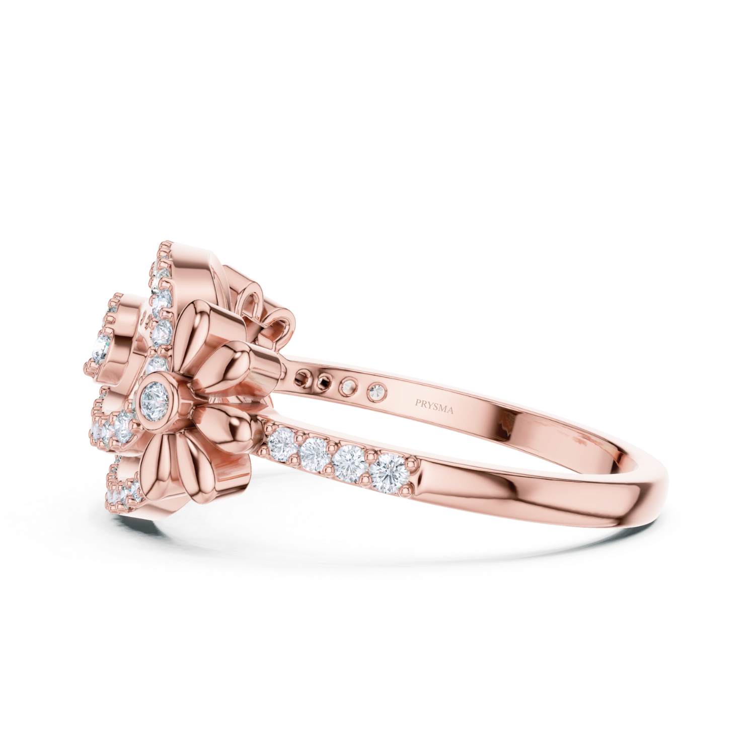 Floral Elegance Diamond Ring
