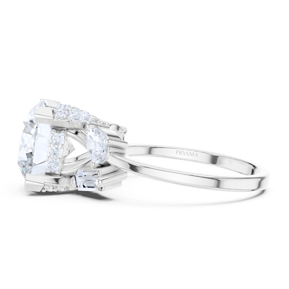 Radiance Grandeur Three-Stone Ring