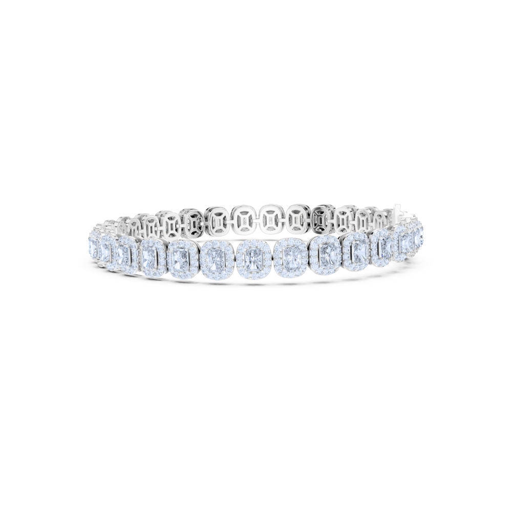 Luminous Halo Tennis Bracelet
