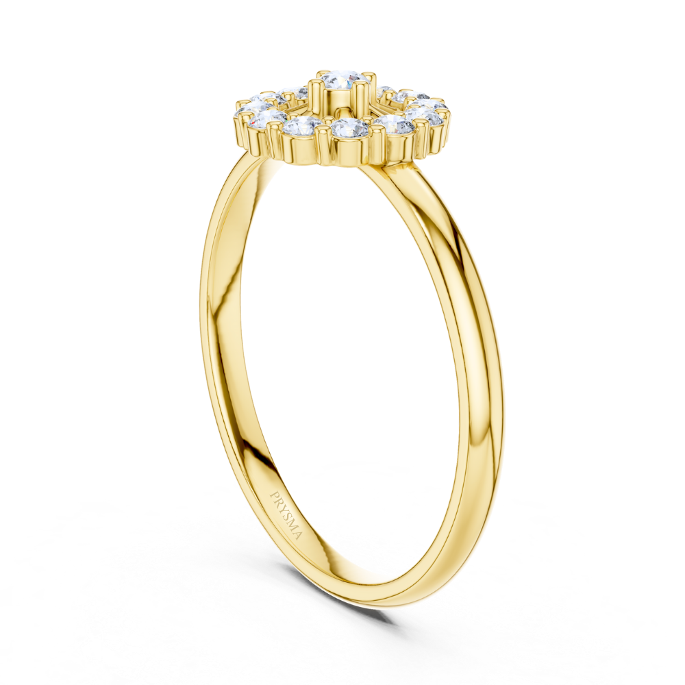 Elysian Halo Diamond Ring