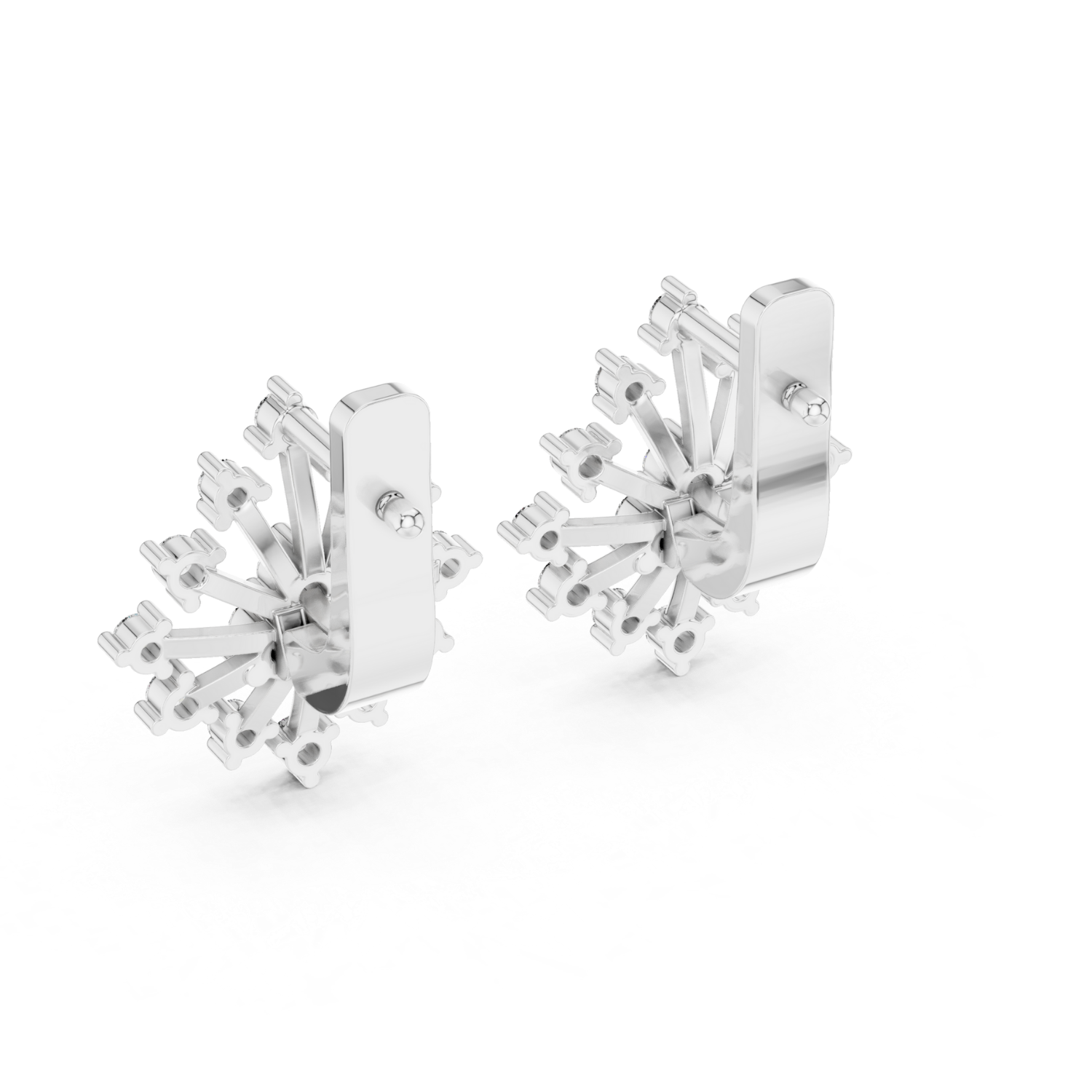 Radiant Starburst Diamond Earrings