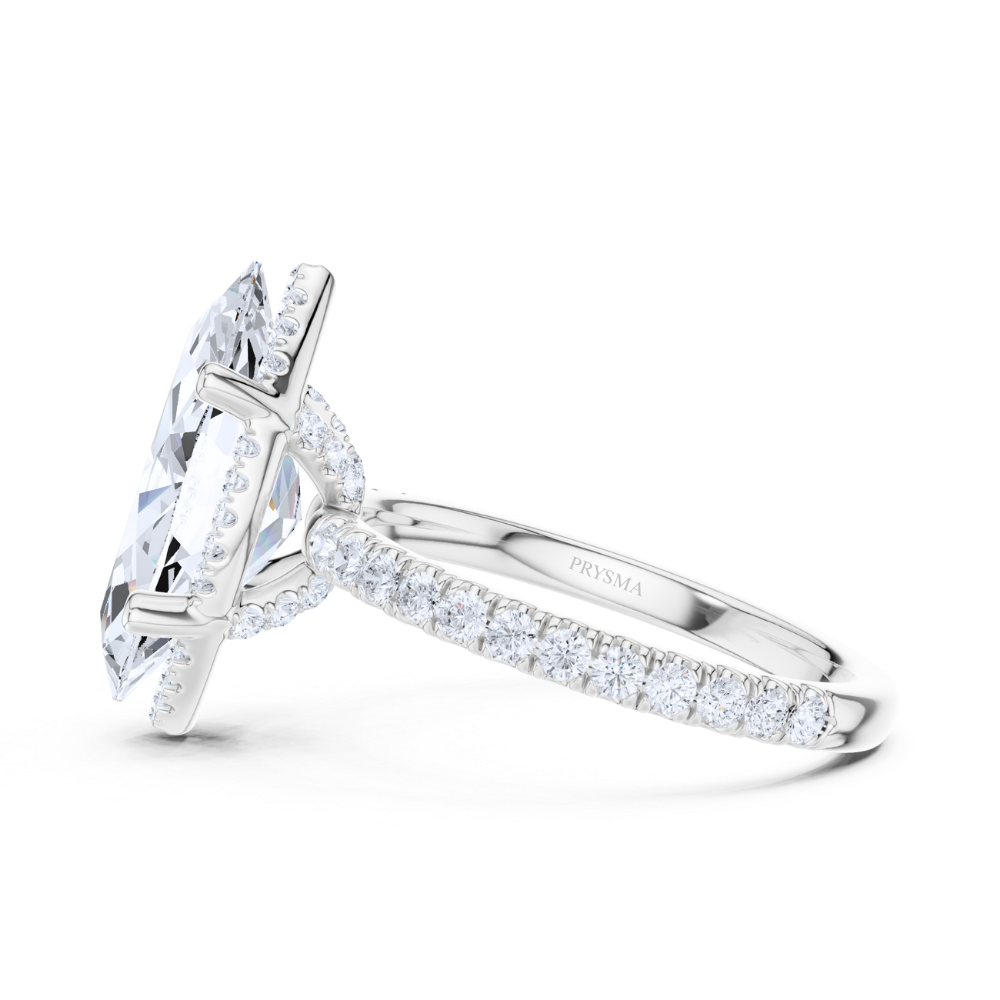 Celeste Marquise Halo Ring
