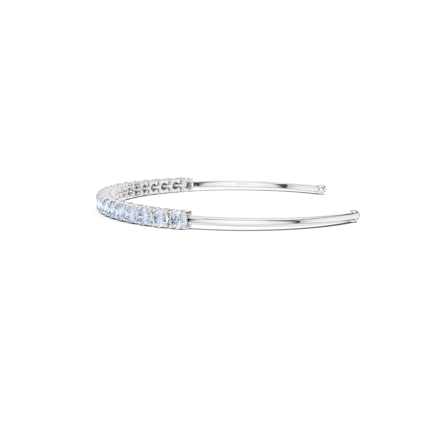 Elegant Diamond Open Cuff Bracelet