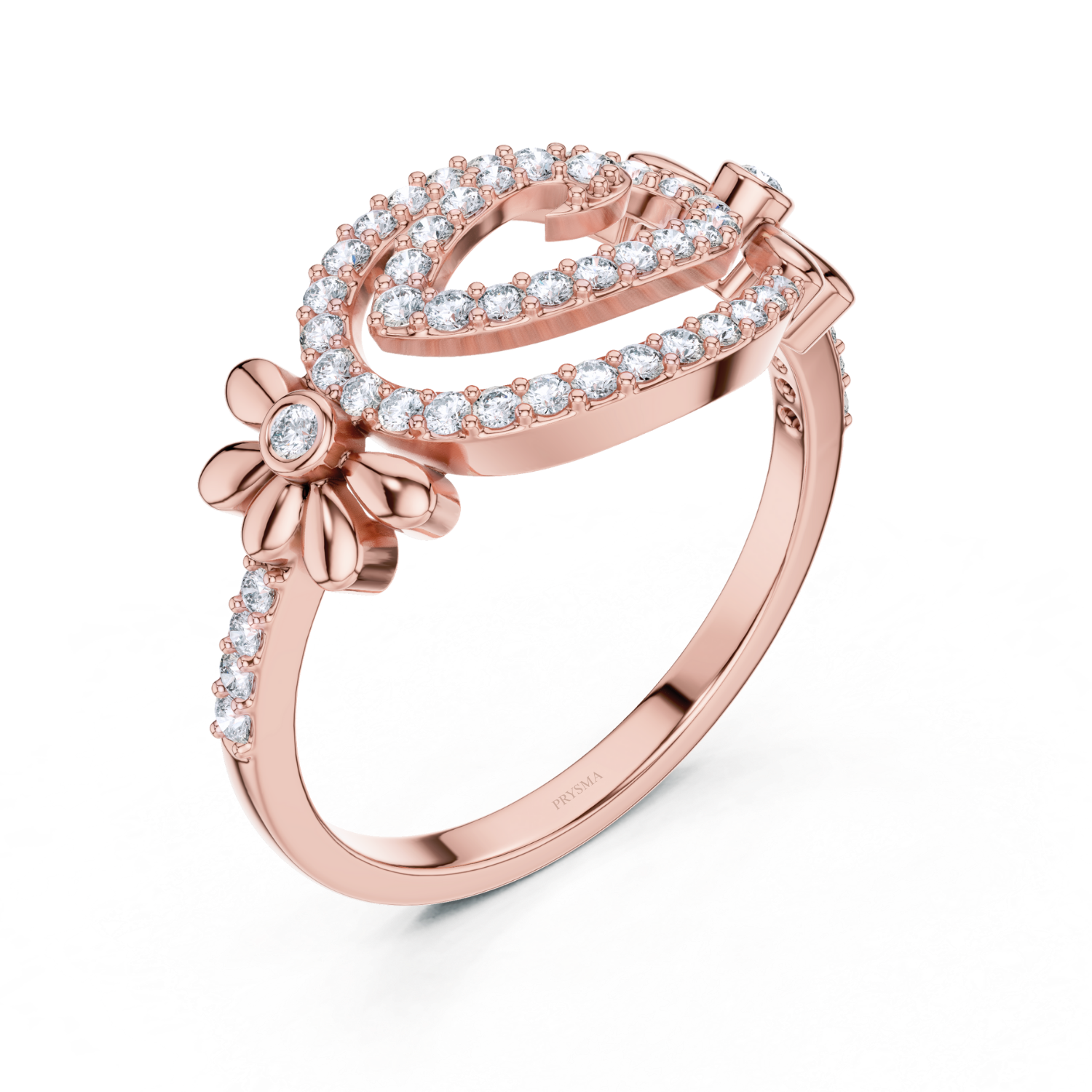 Floral Elegance Diamond Ring