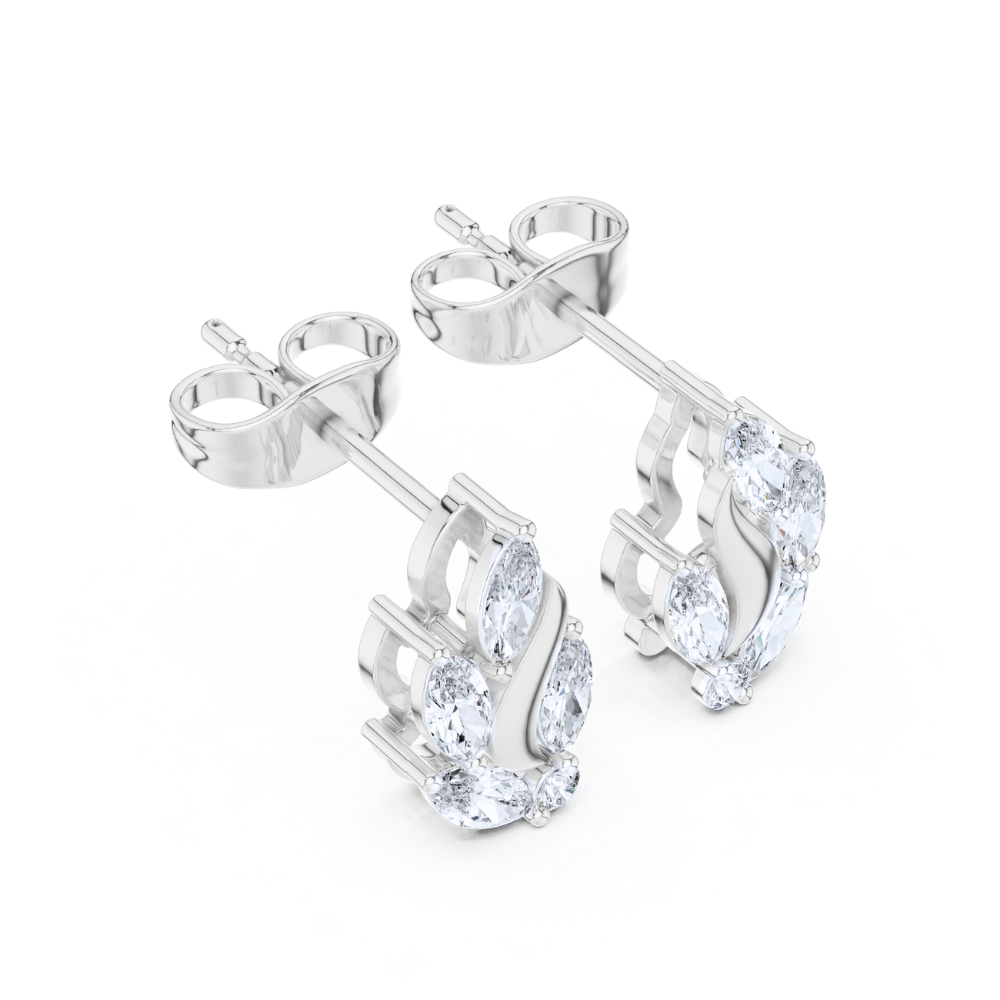 Marquise Cascade Diamond Earrings