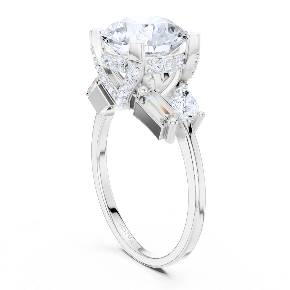 Radiance Grandeur Three-Stone Ring