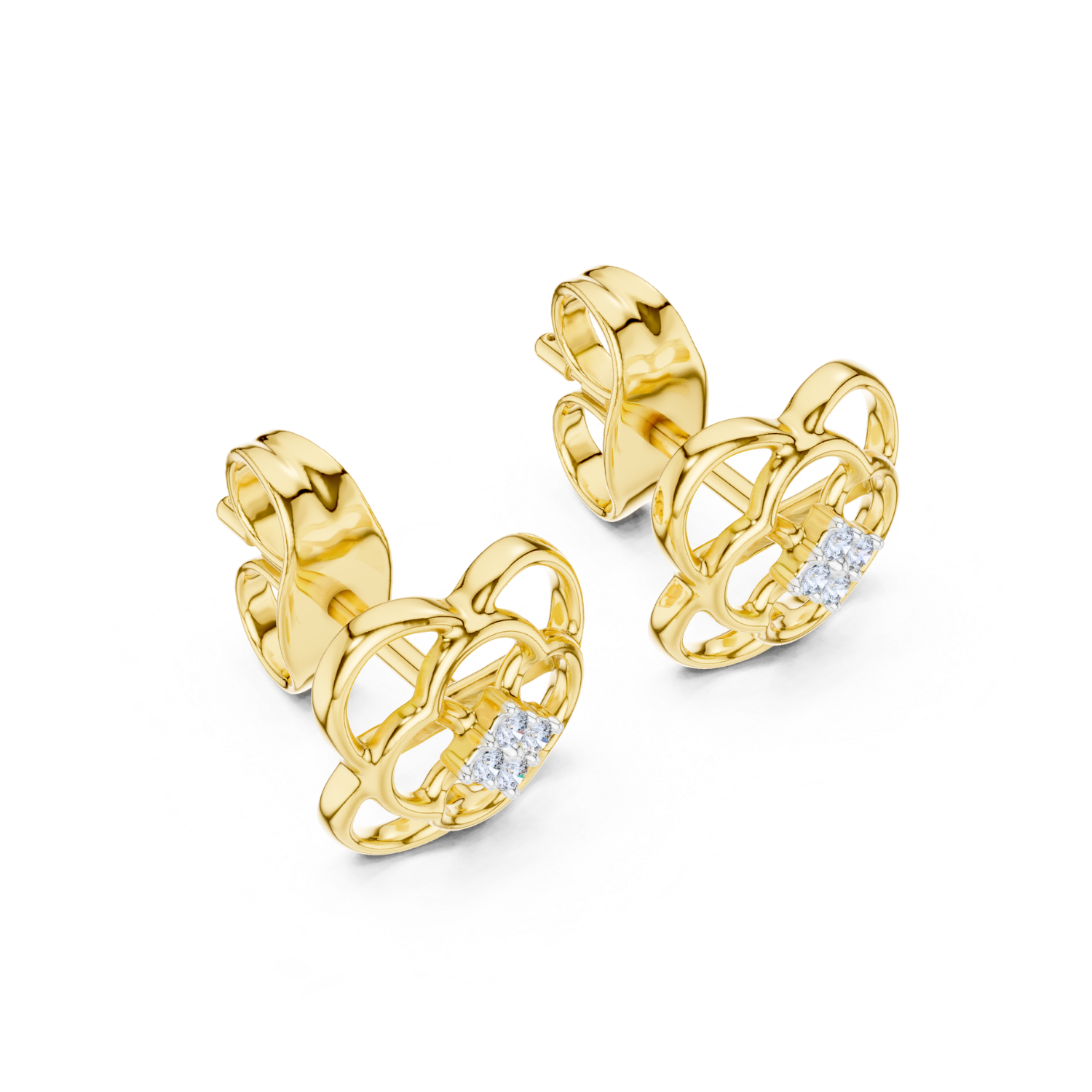 Ethereal Diamonds Stud Earrings