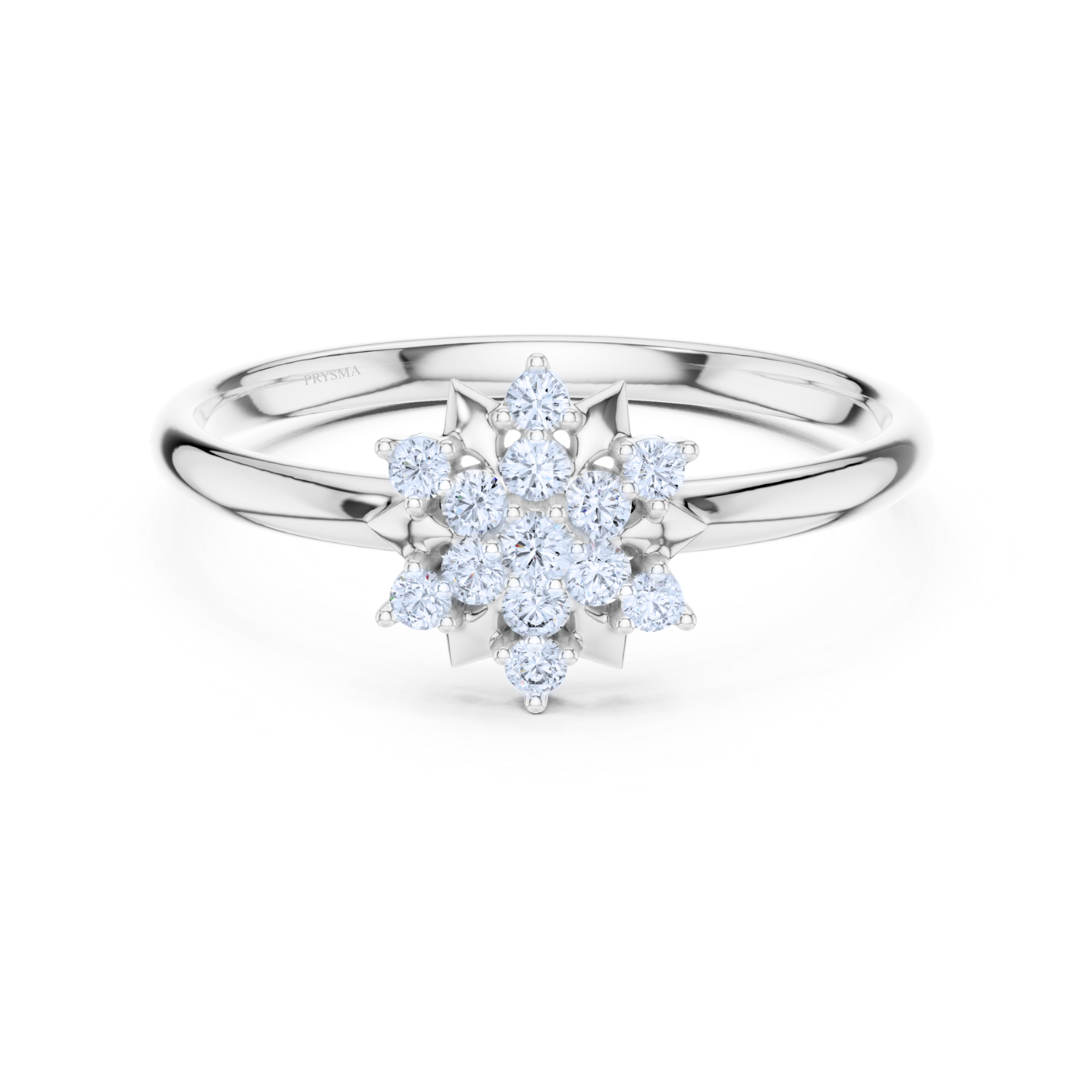 Starlit Blossom Diamond Ring