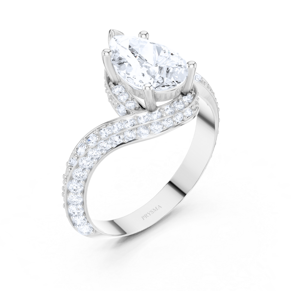 Celestial Teardrop Ring