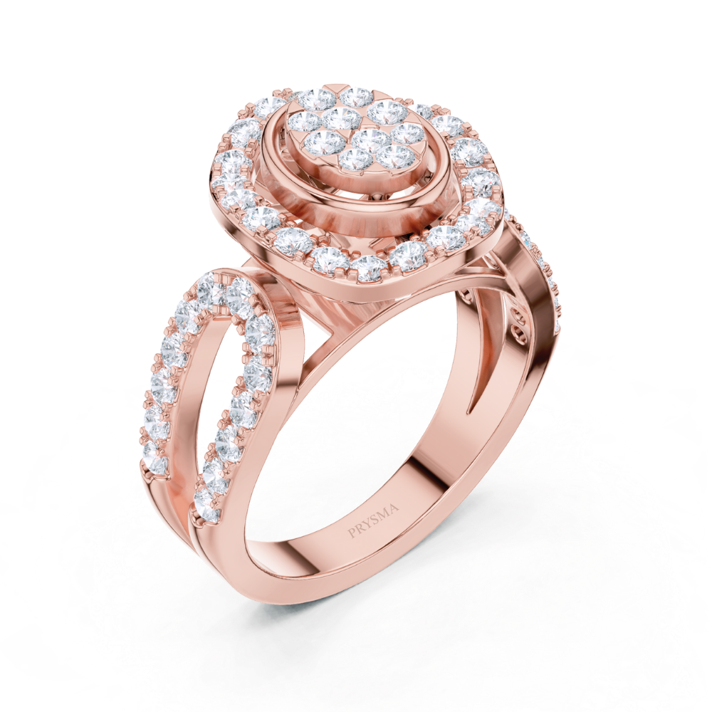 Eternal Bloom Halo Diamond Ring