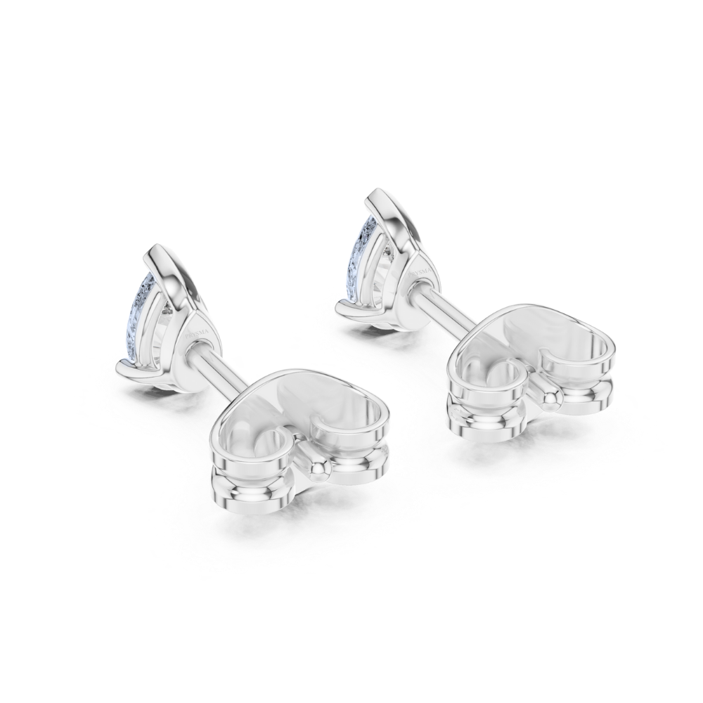 Sleek Teardrop-Inspired Stud Earrings