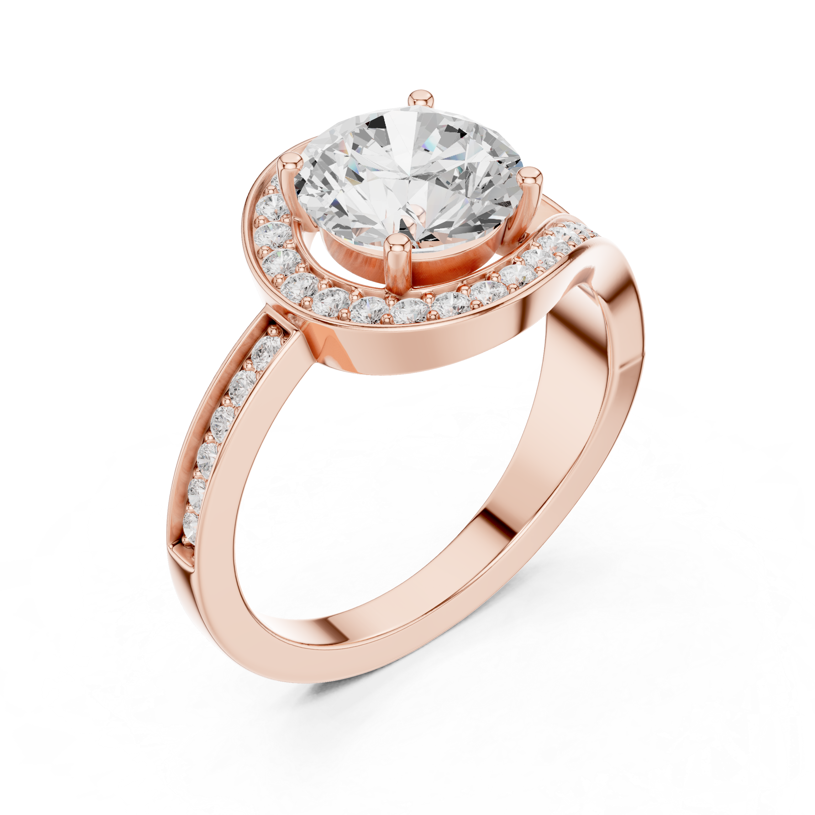 Eternal Sparkle Split Shank Ring