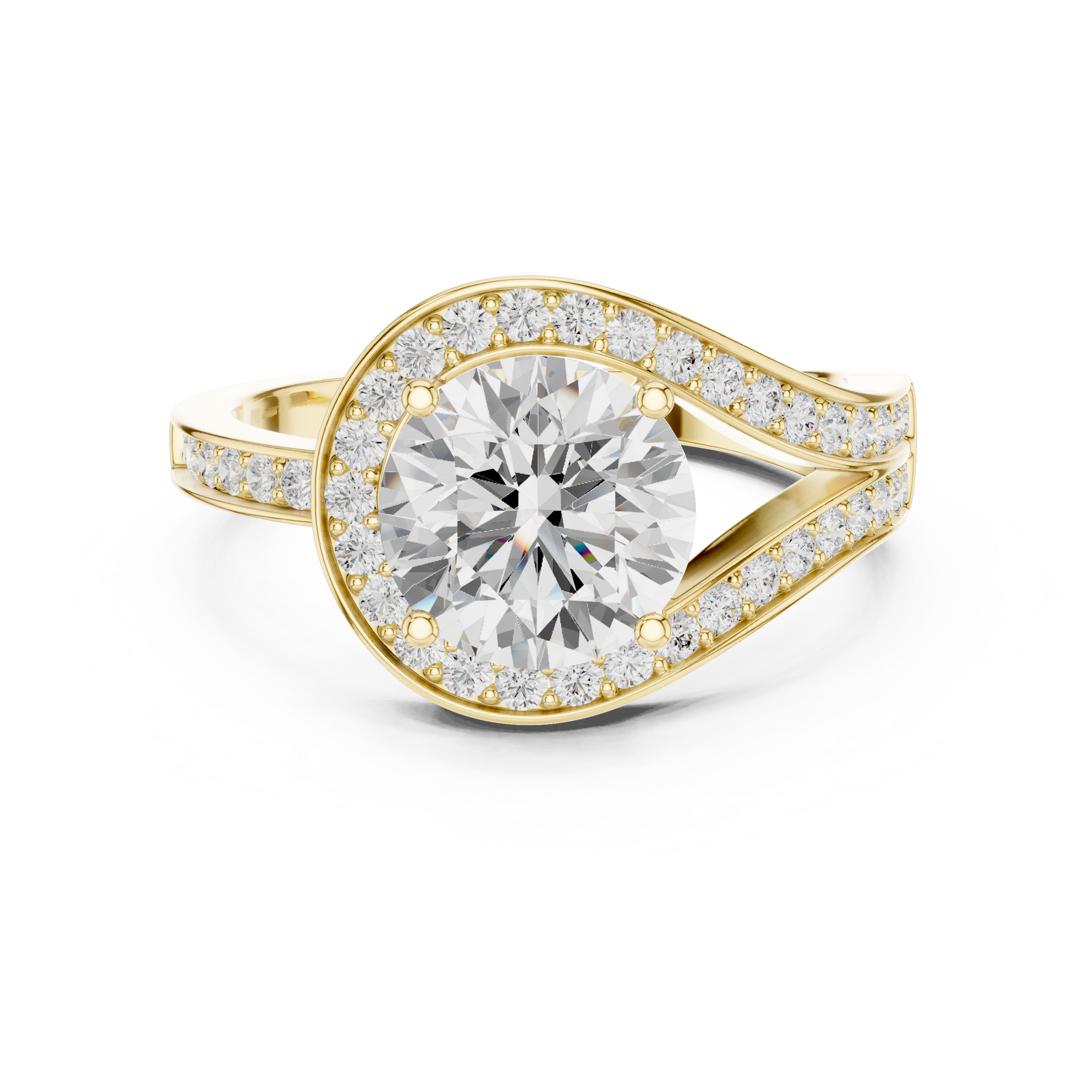 Eternal Sparkle Split Shank Ring