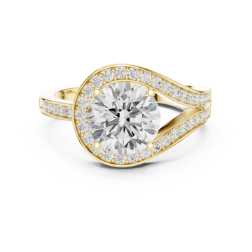 Eternal Sparkle Split Shank Ring