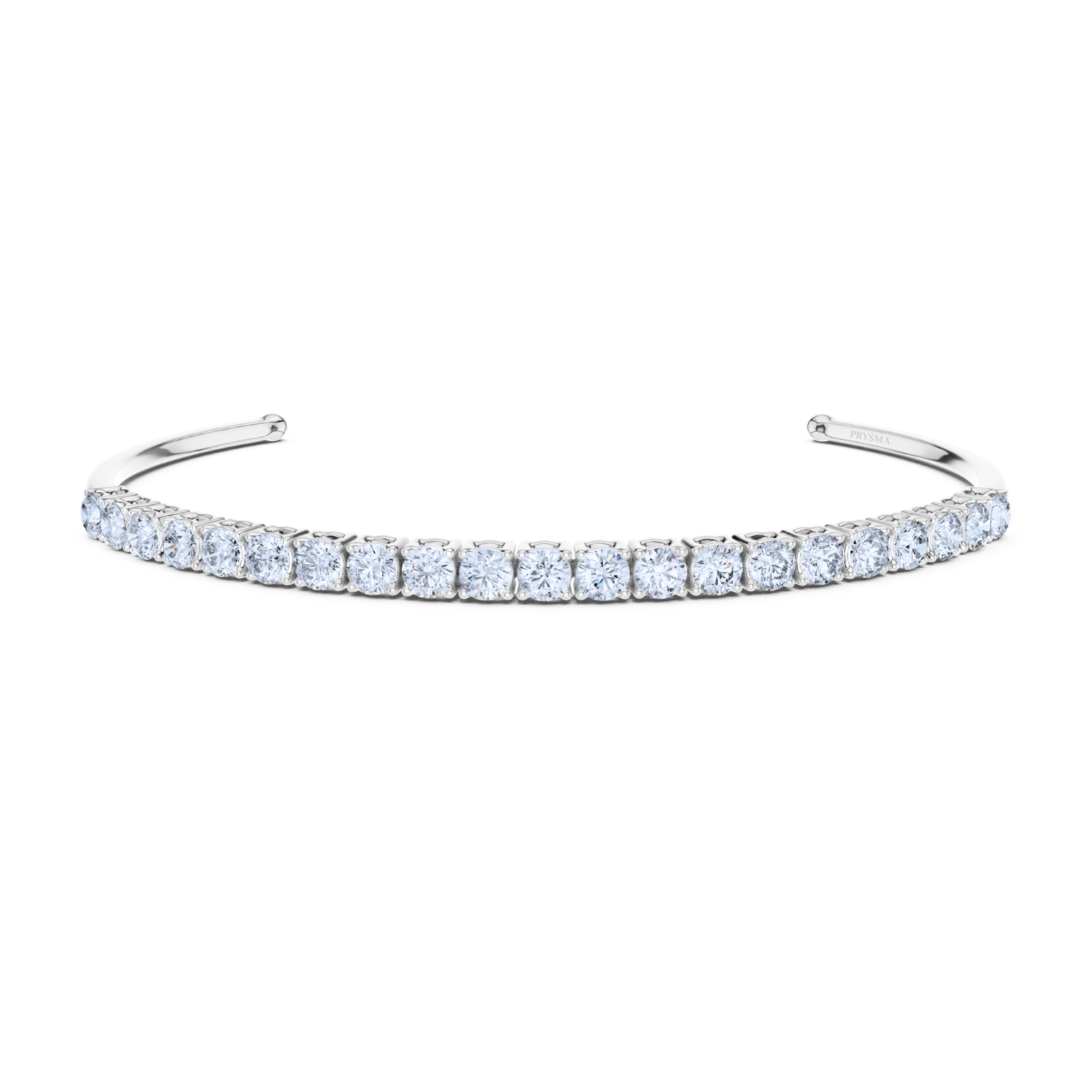 Elegant Diamond Open Cuff Bracelet