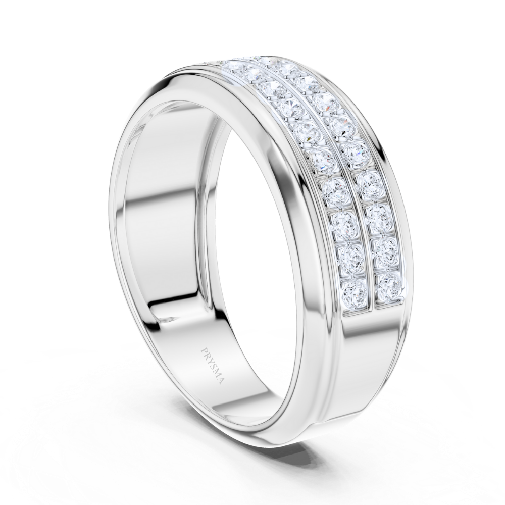 Eminence Triple Row Diamond Ring