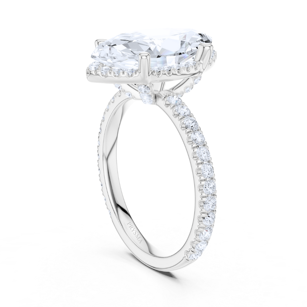 Celeste Marquise Halo Ring