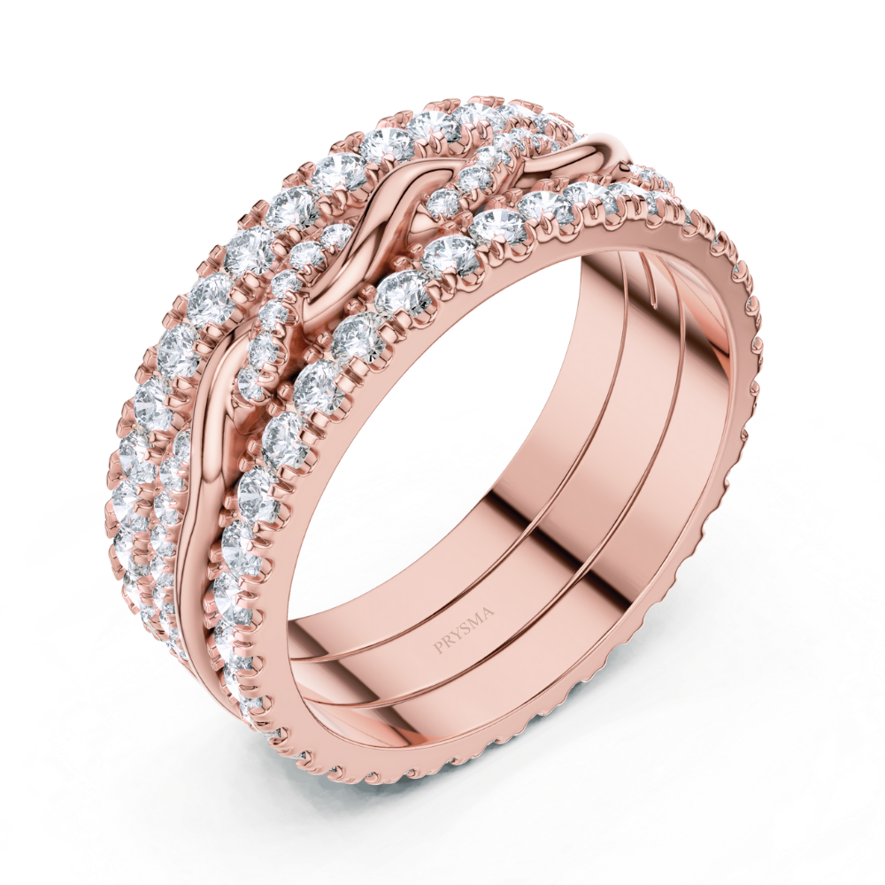 Twist Harmony Diamond Ring