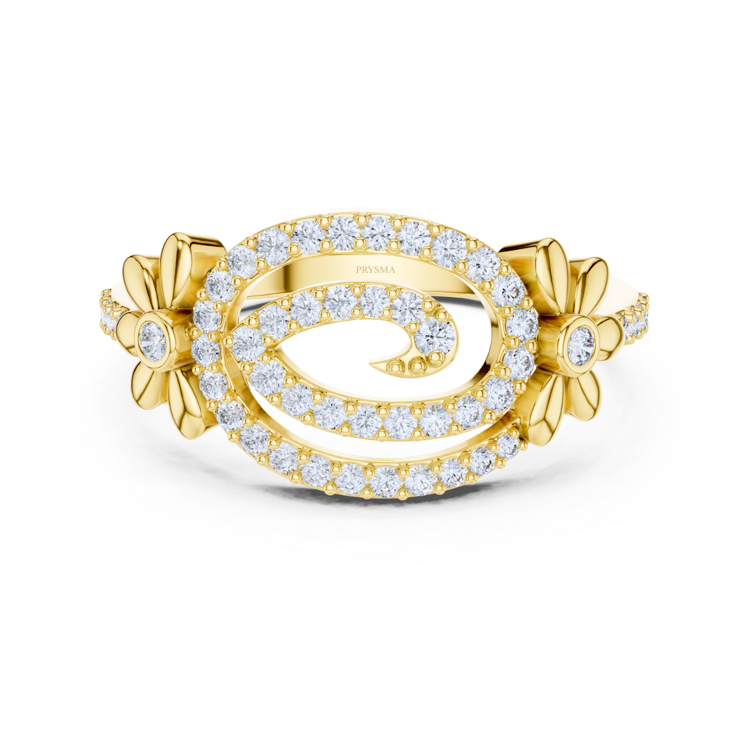 Floral Elegance Diamond Ring