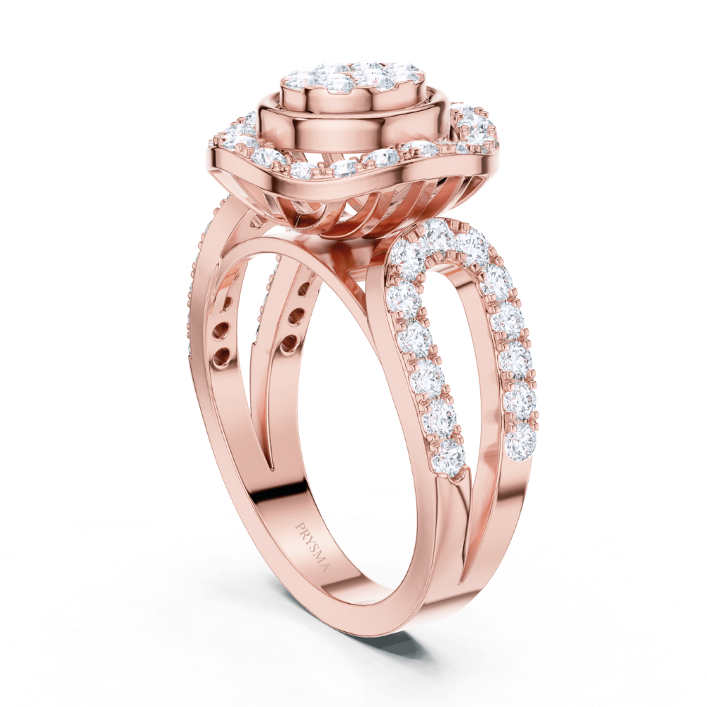 Eternal Bloom Halo Diamond Ring