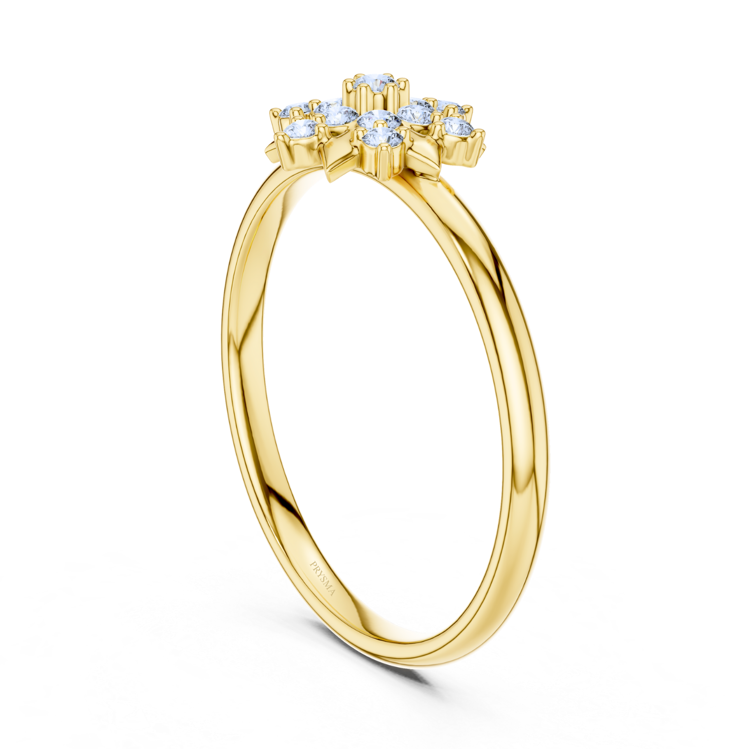 Starlit Blossom Diamond Ring
