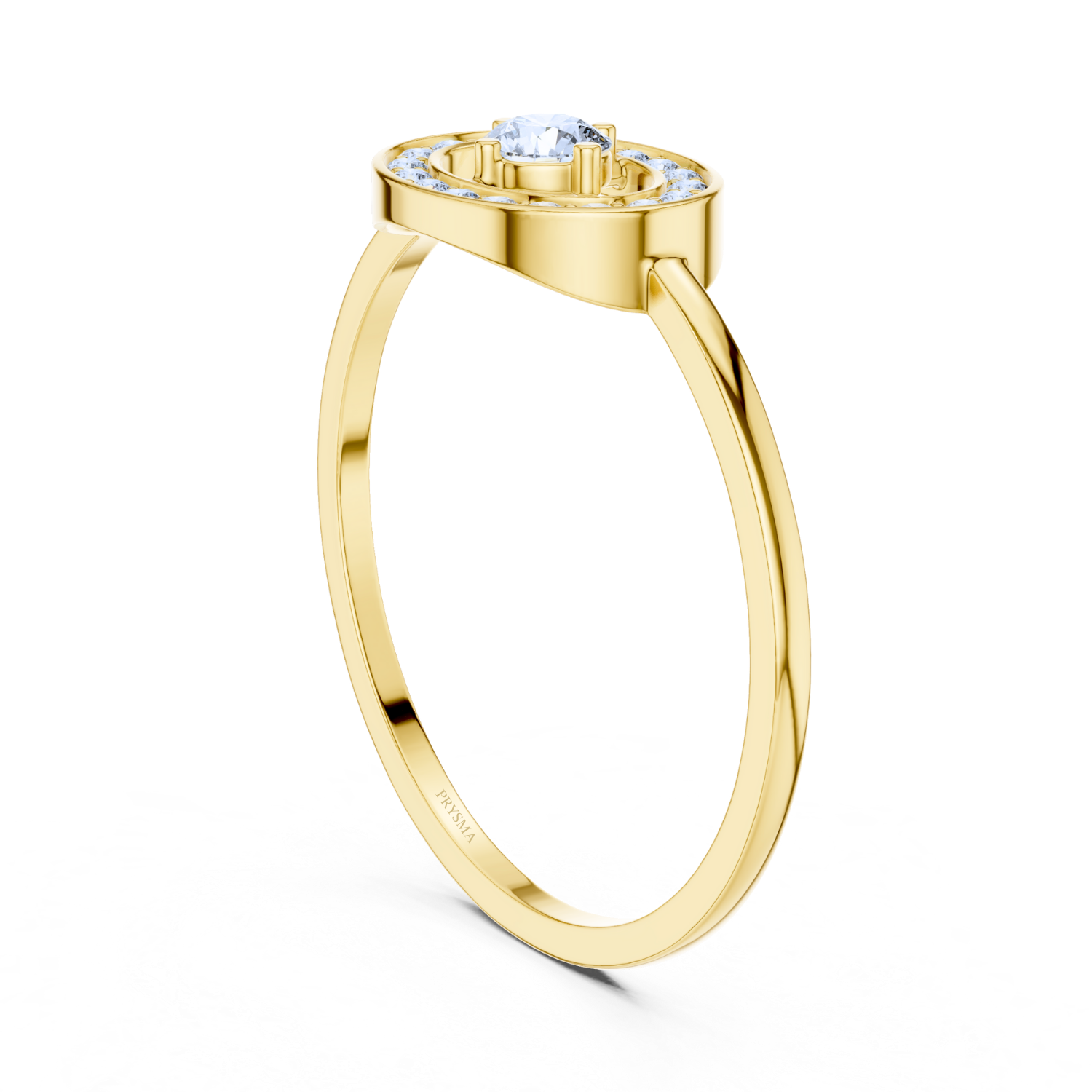 Halo Solitaire Diamond Ring