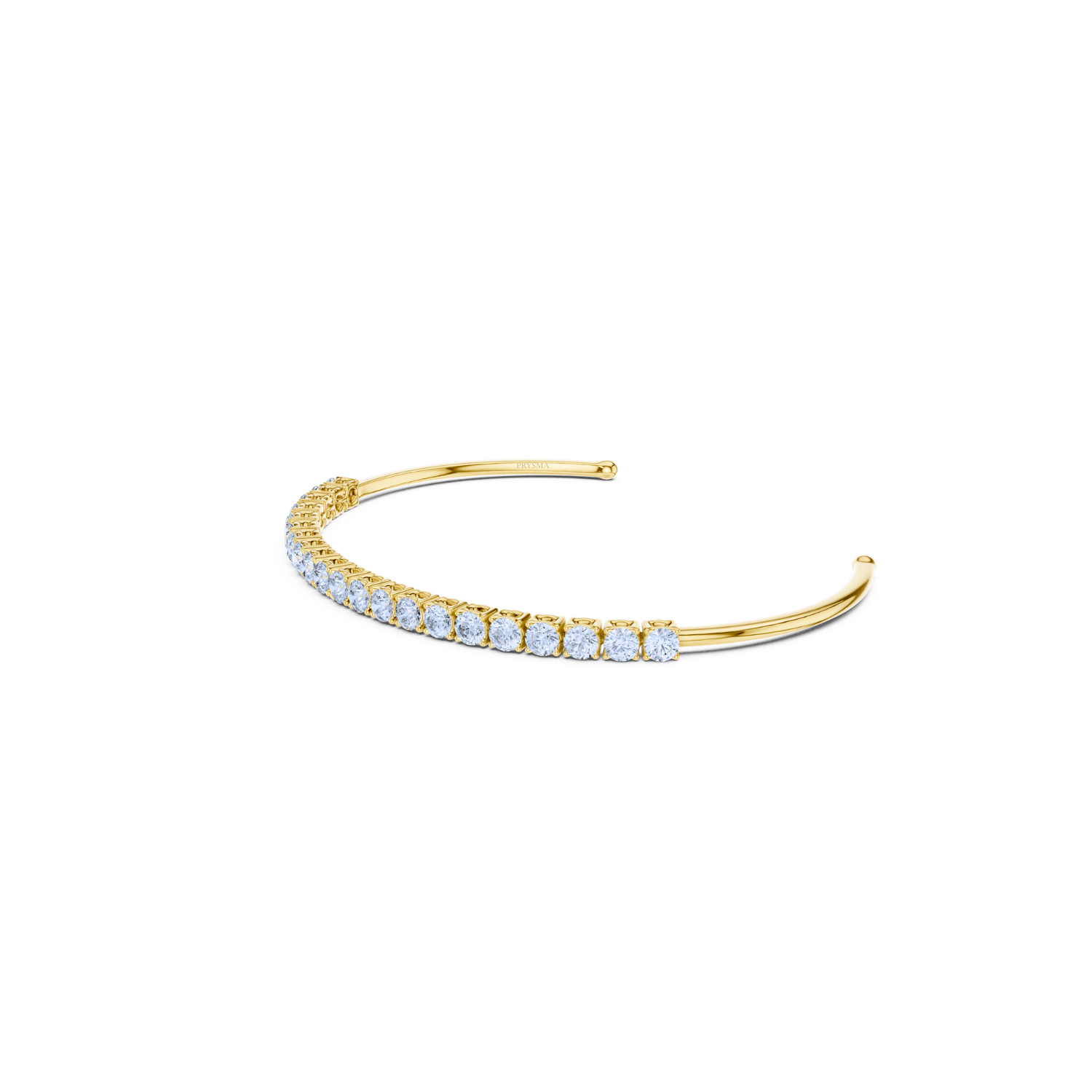Elegant Diamond Open Cuff Bracelet