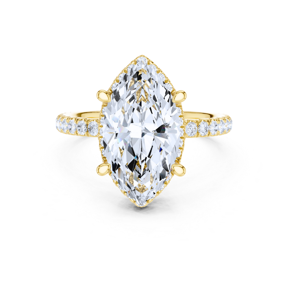 Celeste Marquise Halo Ring