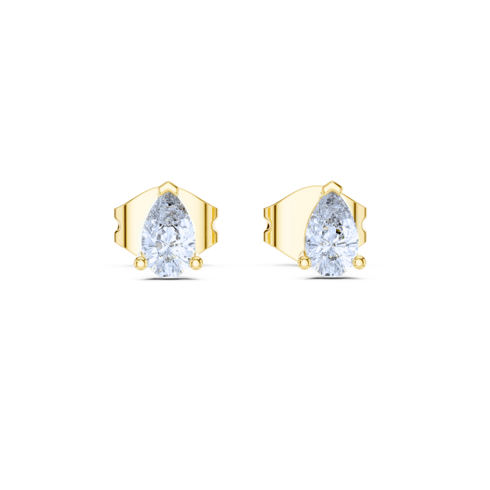 Sleek Teardrop-Inspired Stud Earrings