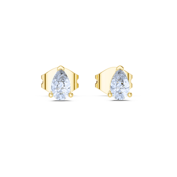 Sleek Teardrop-Inspired Stud Earrings
