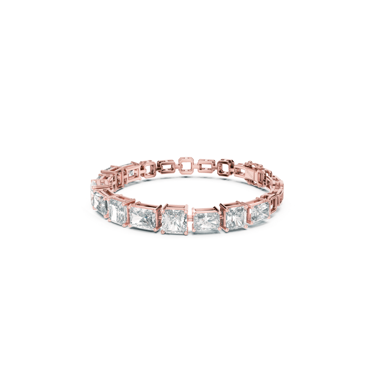 Princess-Cut Diamond Tennis Bracelet