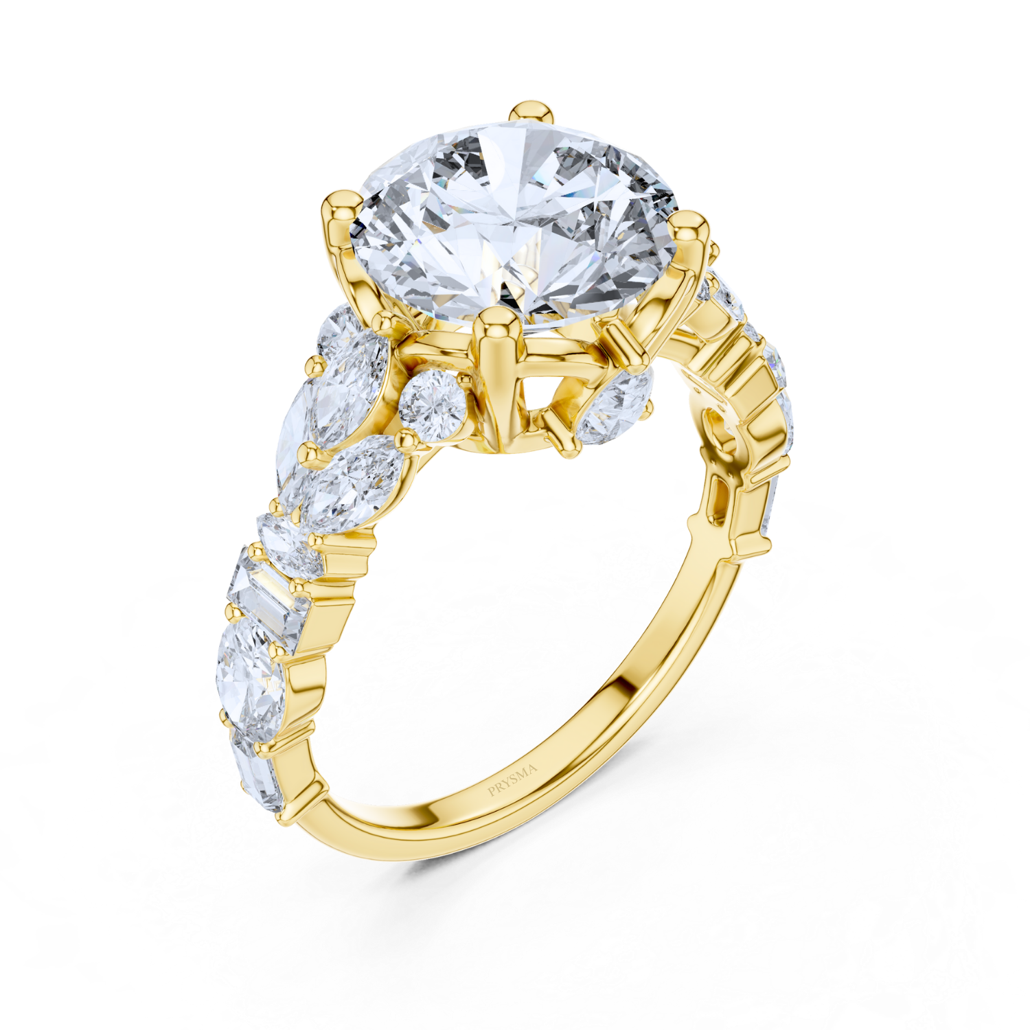 Grandeur Oval-Cut Multi-Stone Diamond Ring