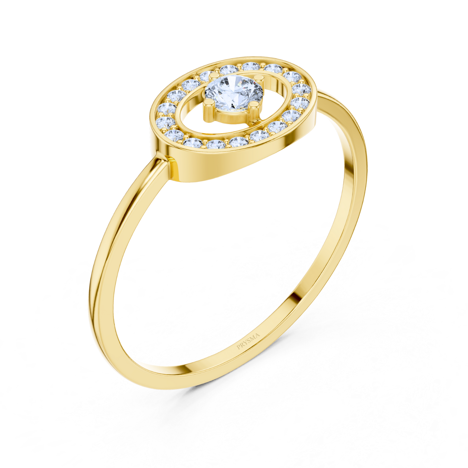 Halo Solitaire Diamond Ring