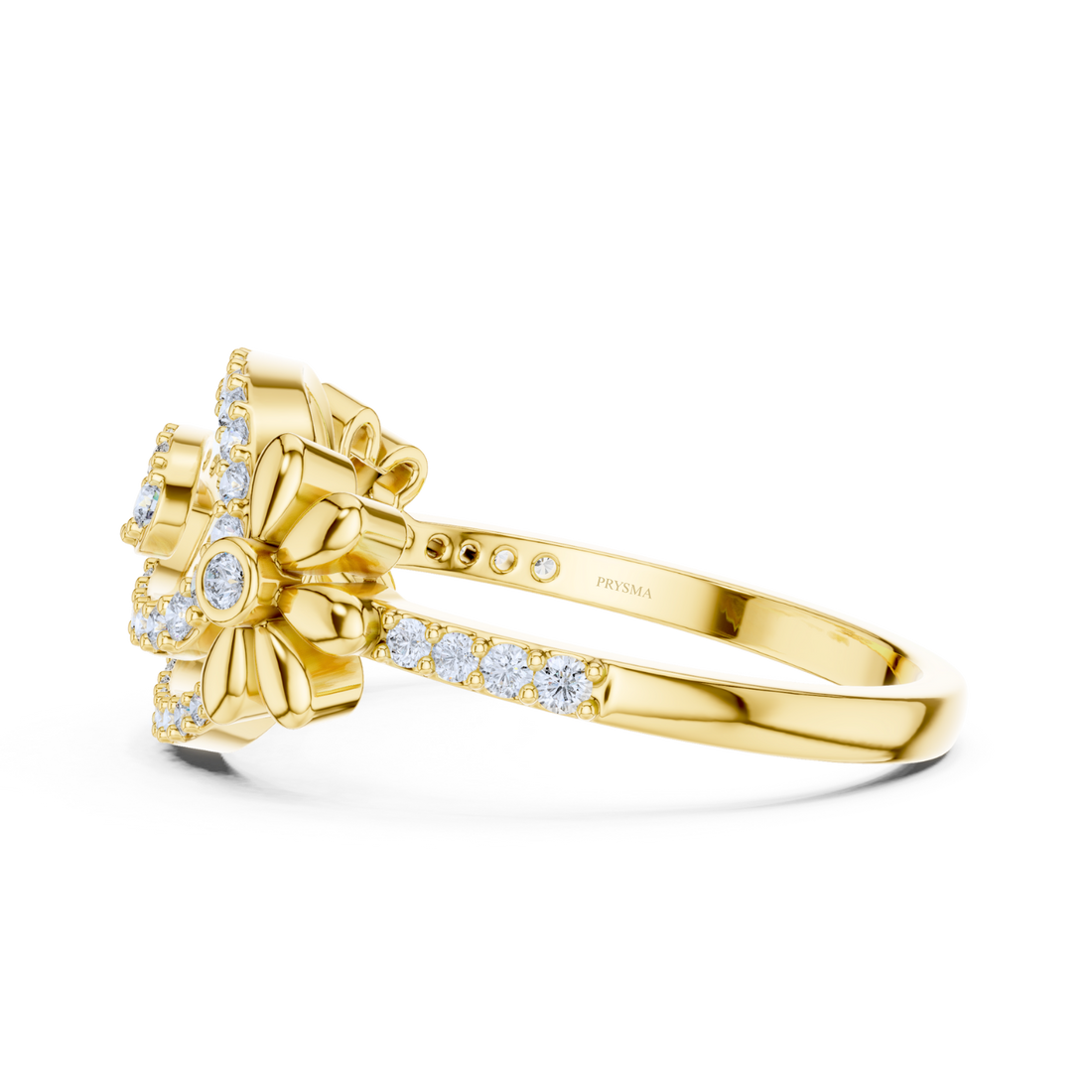 Floral Elegance Diamond Ring