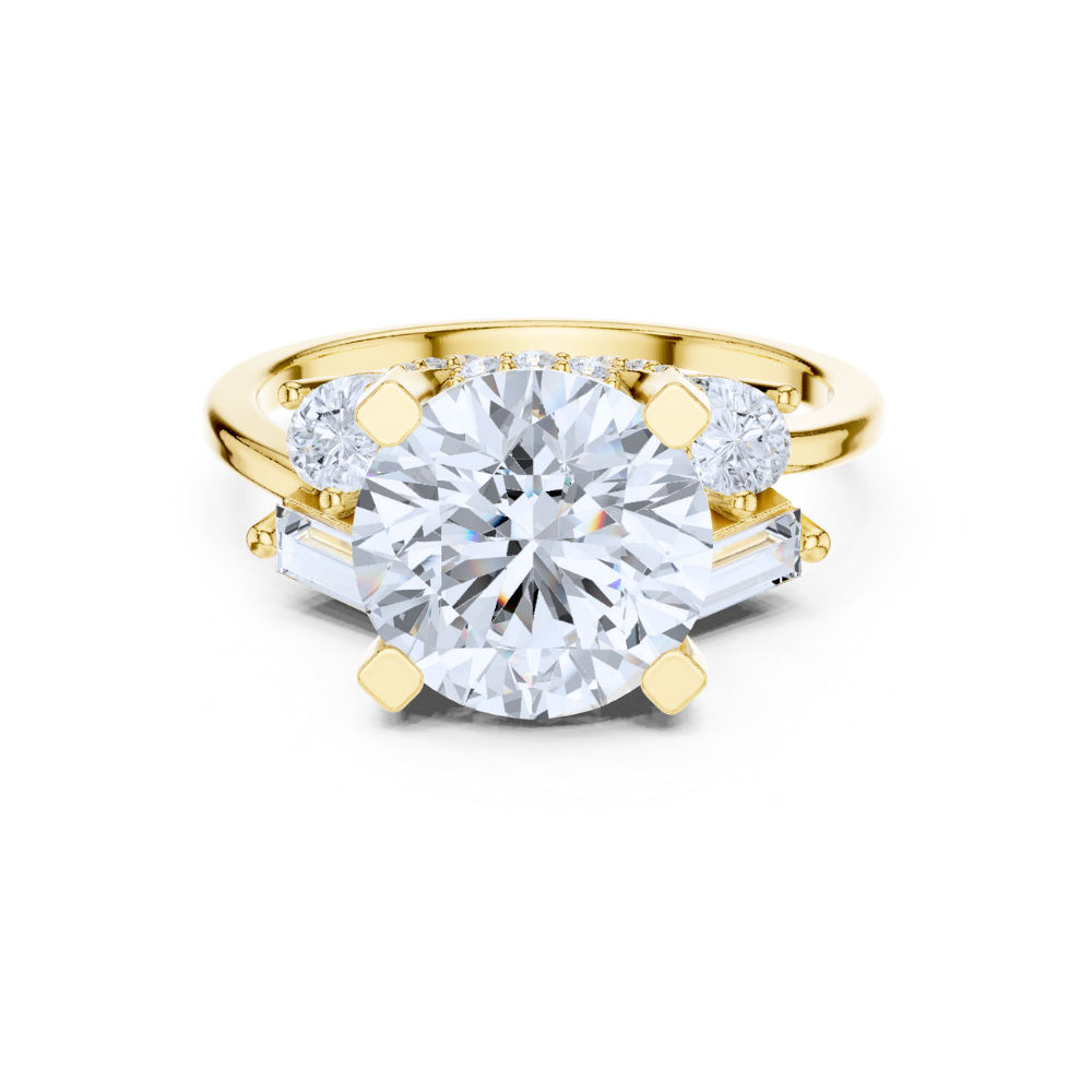 Radiance Grandeur Three-Stone Ring