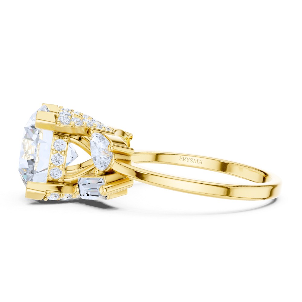 Radiance Grandeur Three-Stone Ring