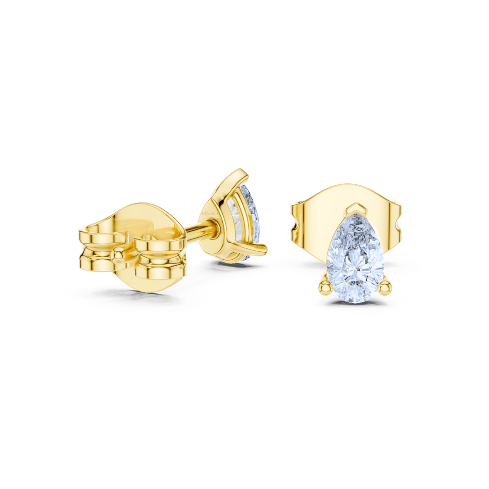 Sleek Teardrop-Inspired Stud Earrings