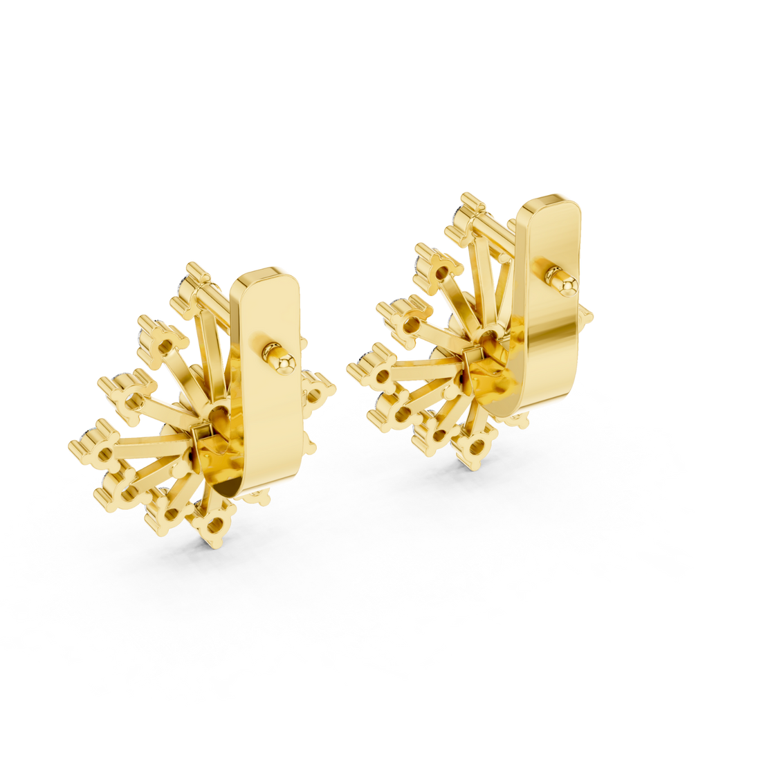 Radiant Starburst Diamond Earrings