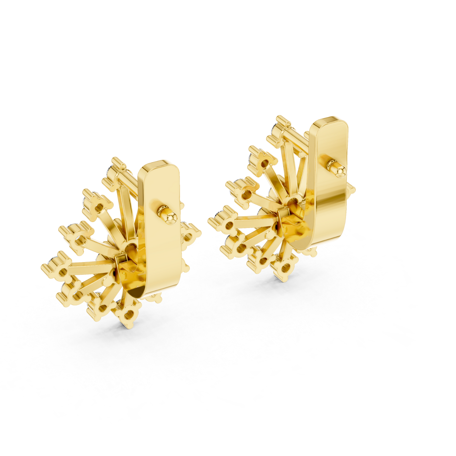 Radiant Starburst Diamond Earrings