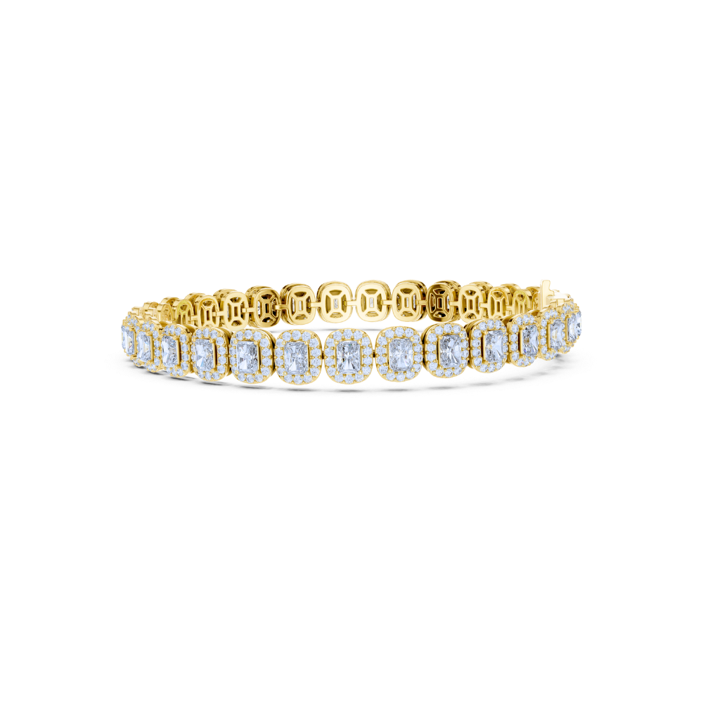 Luminous Halo Tennis Bracelet