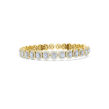 Luminous Halo Tennis Bracelet