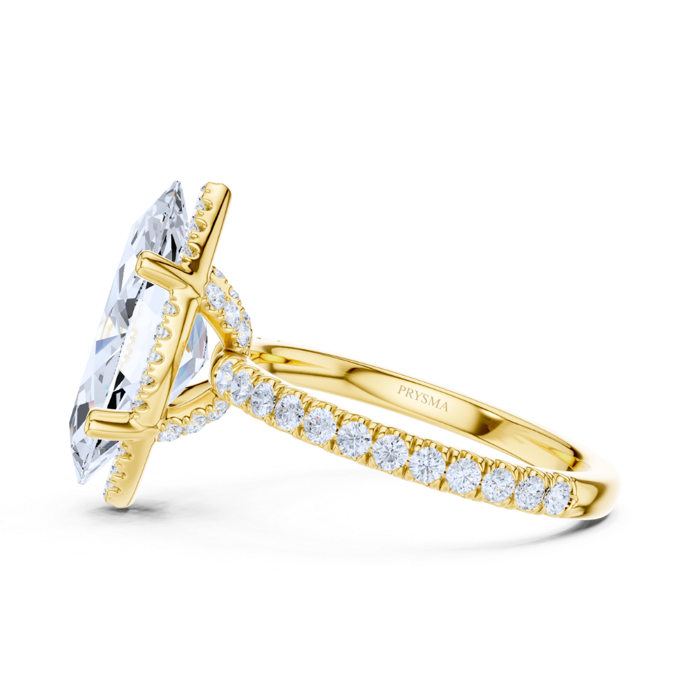 Celeste Marquise Halo Ring